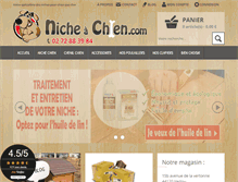 Tablet Screenshot of niche-a-chien.com
